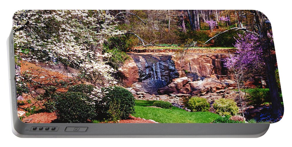 Garden Portable Battery Charger featuring the photograph Rock Quarry Garden by Lynne Jenkins
