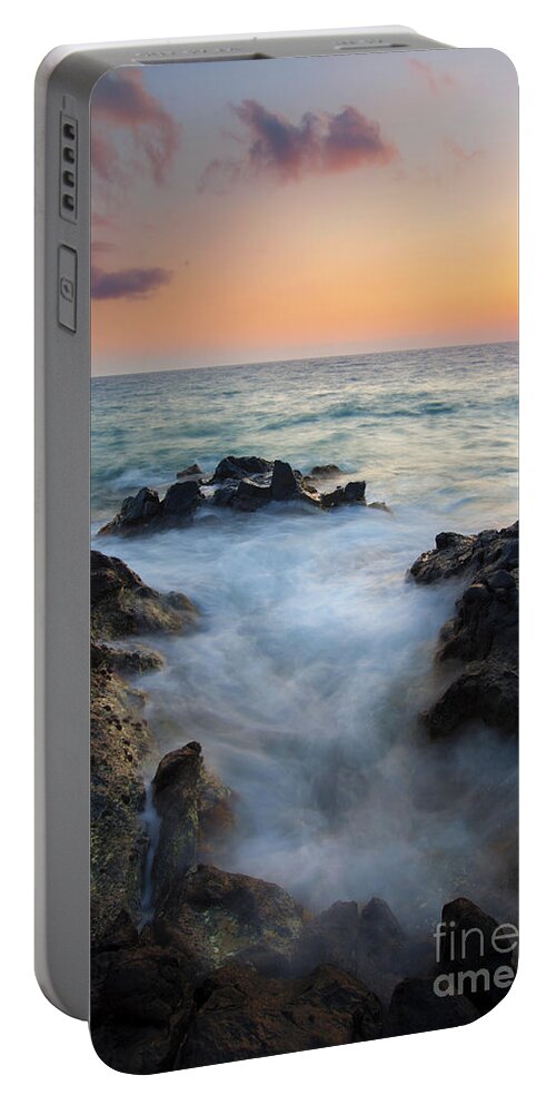 Inlet Portable Battery Charger featuring the photograph Rocky Inlet Sunset by Michael Dawson