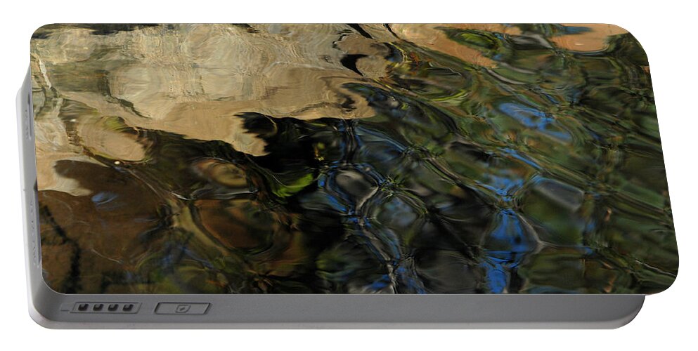 Water Portable Battery Charger featuring the photograph Rocky Ripples by Donna Blackhall