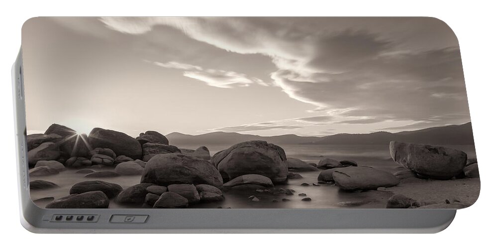 Landscape Portable Battery Charger featuring the photograph Rocky Shore by Jonathan Nguyen