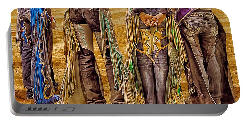 Rodeo Queen Portable Battery Charger featuring the photograph Rodeo Royalty by Priscilla Burgers