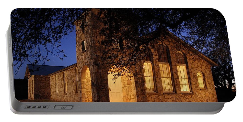 Church Portable Battery Charger featuring the photograph Roosevelt Church 2AM-106055 by Andrew McInnes