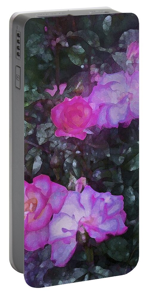 Floral Portable Battery Charger featuring the photograph Rose 189 by Pamela Cooper