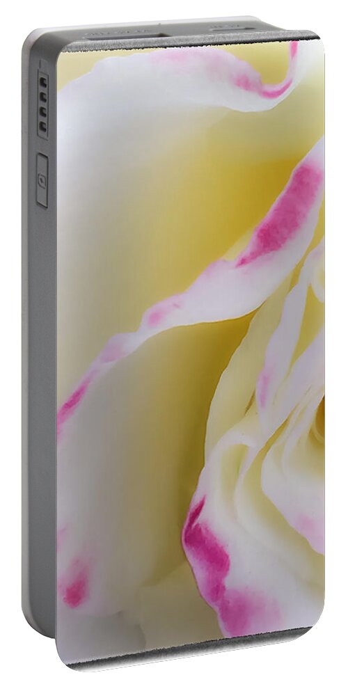 Abstract Portable Battery Charger featuring the photograph Rose by Jonathan Nguyen