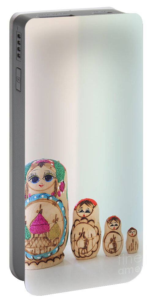 Russian Portable Battery Charger featuring the photograph Russian Dolls by Evelina Kremsdorf