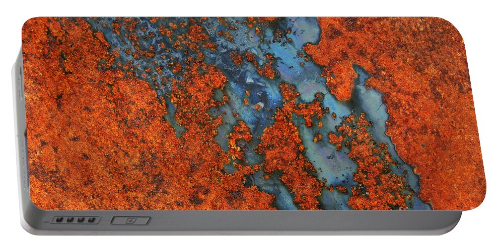Rust Portable Battery Charger featuring the photograph Rust Abstract 2 by Vivian Christopher