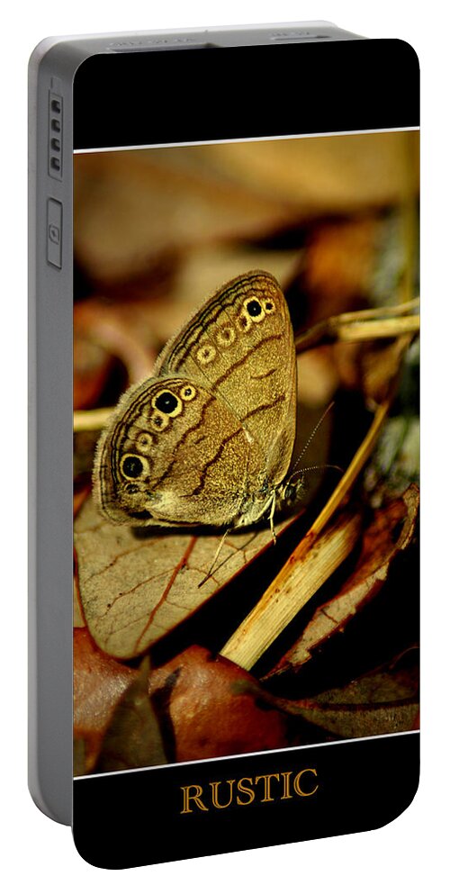 Butterfly Portable Battery Charger featuring the photograph Rustic 2 by David Weeks
