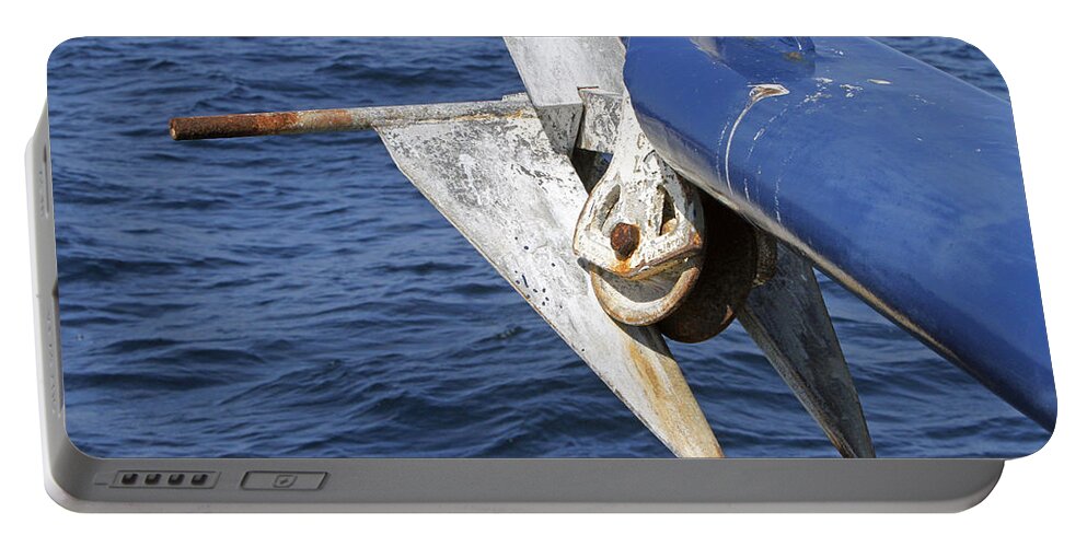 Rust Portable Battery Charger featuring the photograph Rusty Anchor by Shoal Hollingsworth