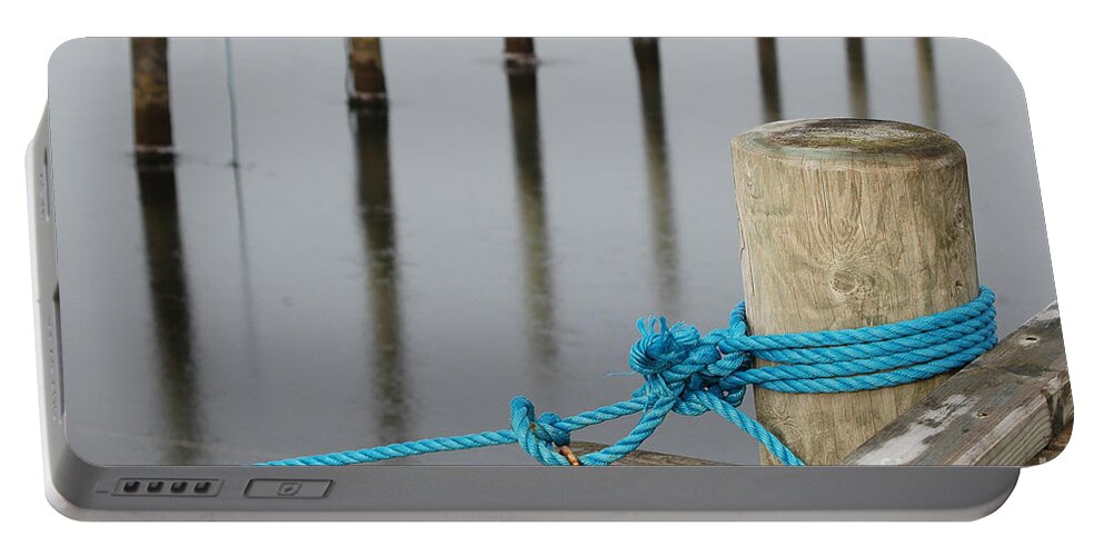 Mooring Portable Battery Charger featuring the photograph Safe Mooring by Randi Grace Nilsberg