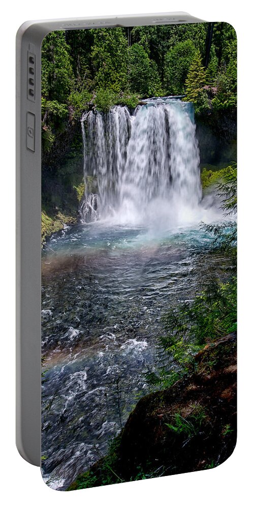 Water Portable Battery Charger featuring the photograph Sahalie Falls by Cat Connor