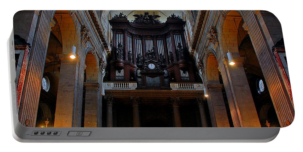 Architecture Portable Battery Charger featuring the photograph Saint Sulpice by Dany Lison