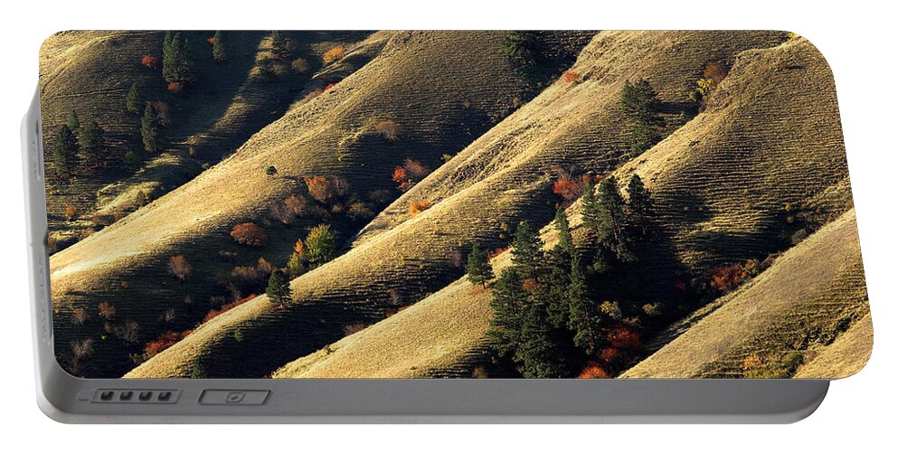Canyon Portable Battery Charger featuring the photograph Salmon River Canyon Walls by Theodore Clutter