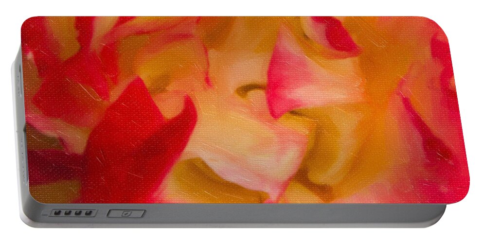 Red Paintings Portable Battery Charger featuring the photograph Salsation by David Millenheft