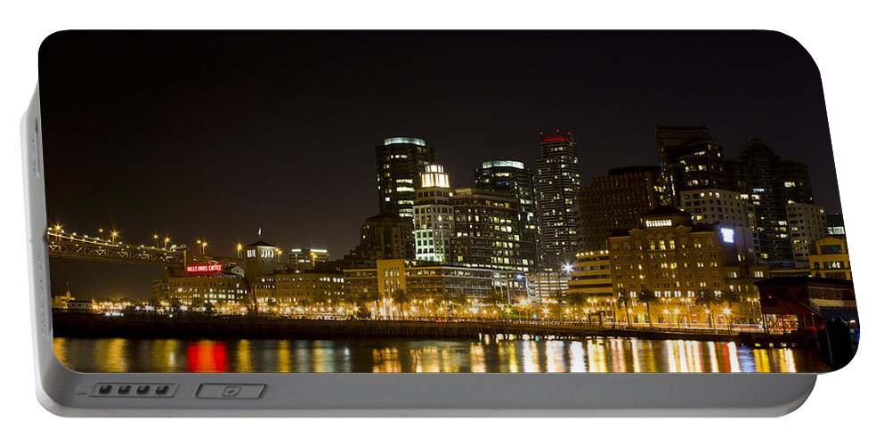 Port Portable Battery Charger featuring the photograph San Francisco Lights by Bryant Coffey