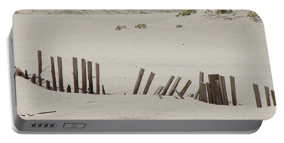 Sand Portable Battery Charger featuring the photograph Sand Dunes At Gulf Shores by Leara Nicole Morris-Clark