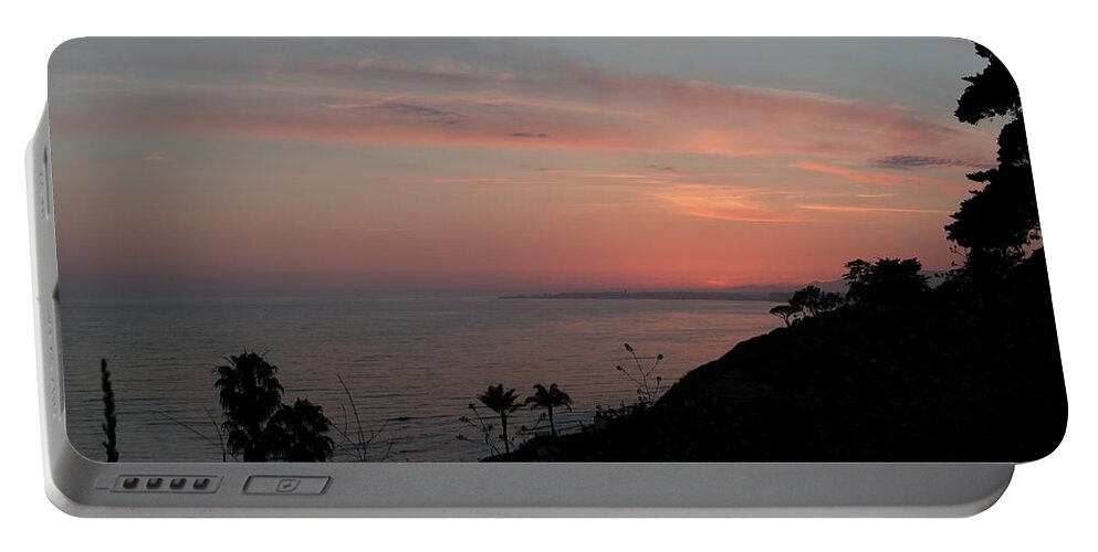Sunset Portable Battery Charger featuring the photograph Santa Barbara Sunset by Steve Ondrus