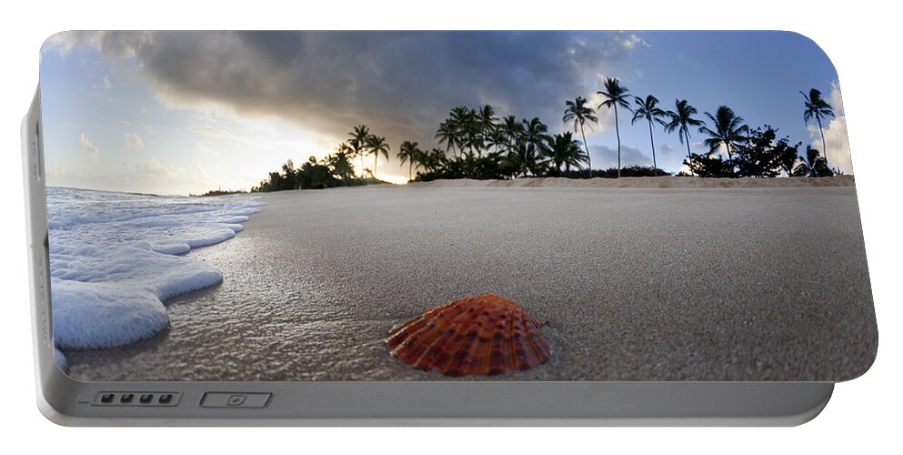  Seashell Portable Battery Charger featuring the photograph Sea Shell Sunrise by Sean Davey