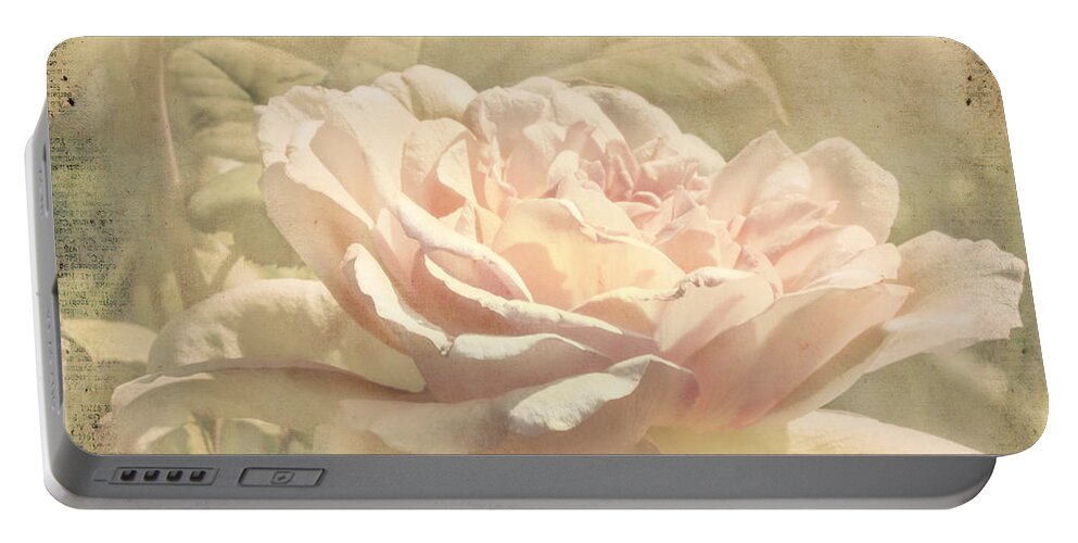 Rose Portable Battery Charger featuring the photograph Secondhand Rose by Linda Lees