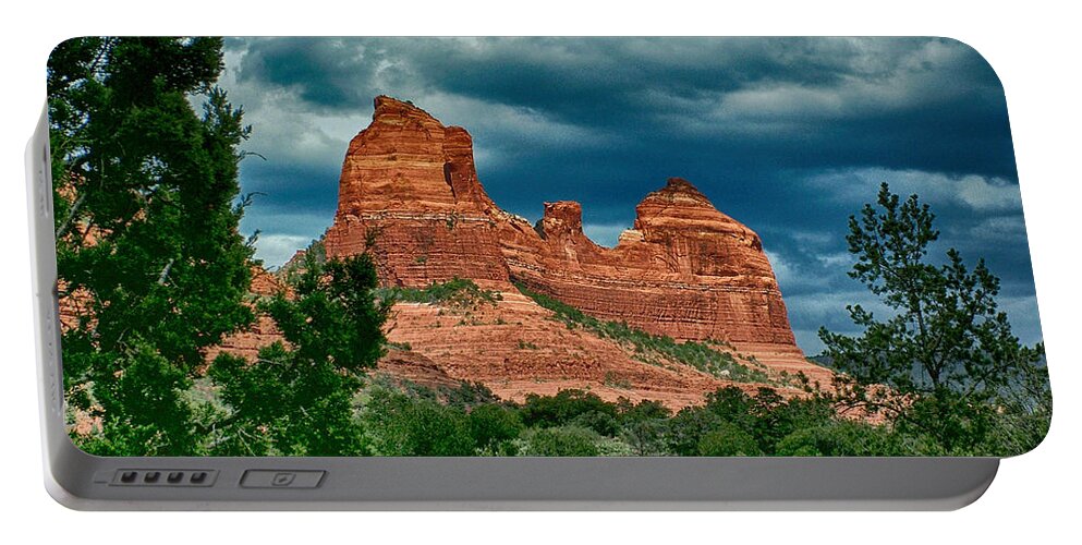 Sedona Portable Battery Charger featuring the photograph Sedonas Snoopy by Kathy Churchman