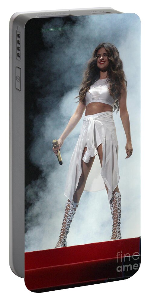 Selena Gomez Portable Battery Charger featuring the photograph Selena Gomez-8646 by Gary Gingrich Galleries