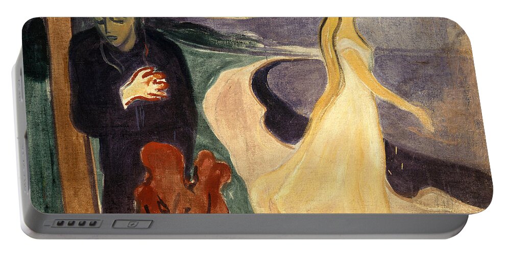 Edvard Munch Portable Battery Charger featuring the painting Separation by Edvard Munch