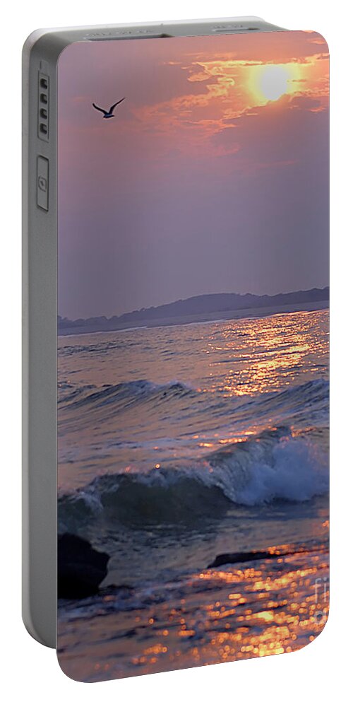 Ocean Portable Battery Charger featuring the photograph Serenity by Anthony Sacco