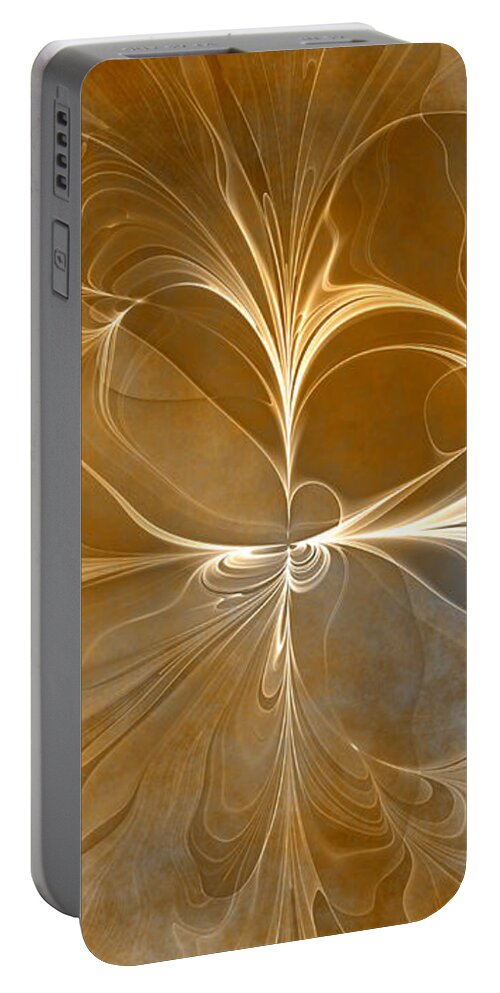 Abstract Portable Battery Charger featuring the digital art Series Patina Style 3 by Gabiw Art