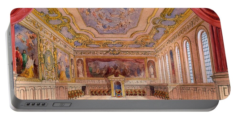 Set Design Portable Battery Charger featuring the drawing Set Design For The Merchant Of Venice by English School