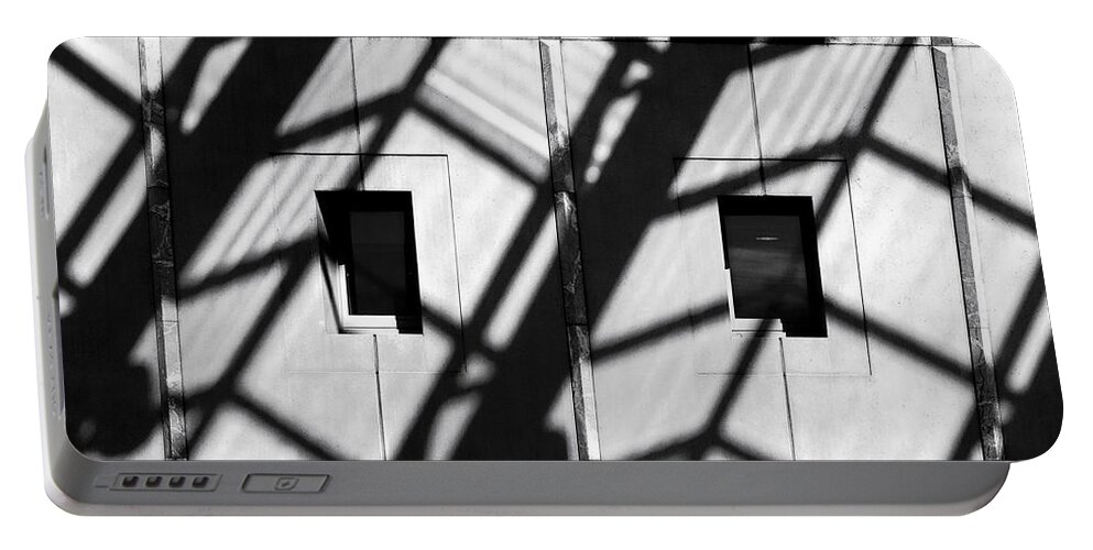 Australia Portable Battery Charger featuring the photograph Shadows - Parliament House - Canberra - Australia by Steven Ralser