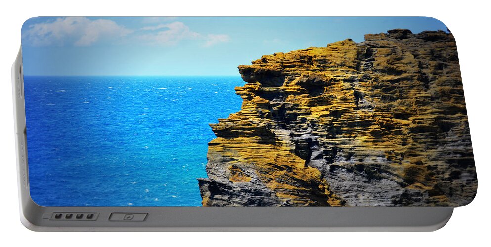 Hdr Portable Battery Charger featuring the photograph Sharp Cliff by Amanda Eberly