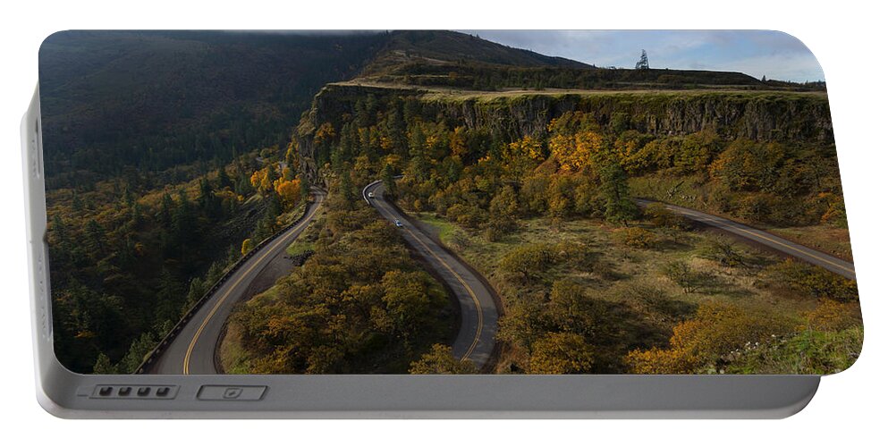 Hairpin Portable Battery Charger featuring the photograph Sharp Turns by Michael Dawson