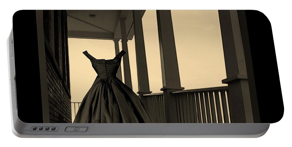 She Walks The Halls Portable Battery Charger featuring the photograph She Walks the Halls by Barbara St Jean