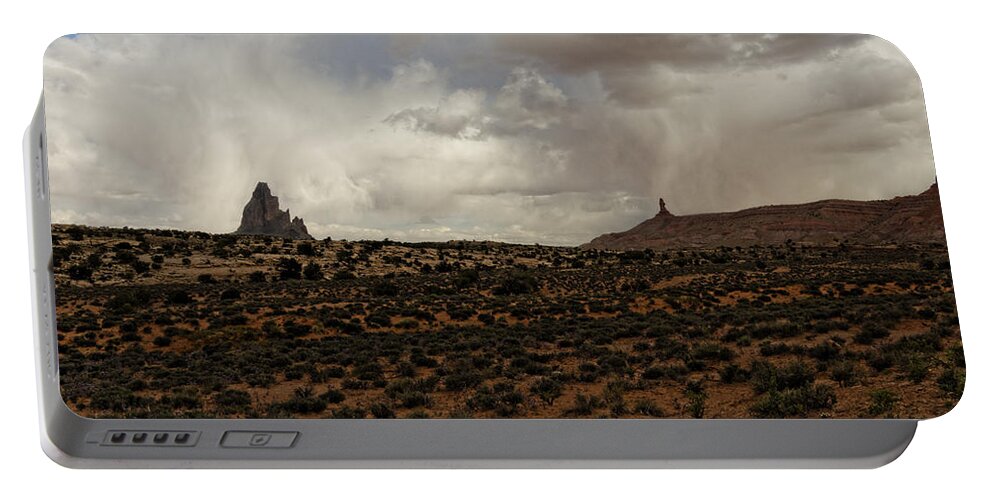 Shiprock Portable Battery Charger featuring the photograph Shiprock 3 by Jonathan Davison