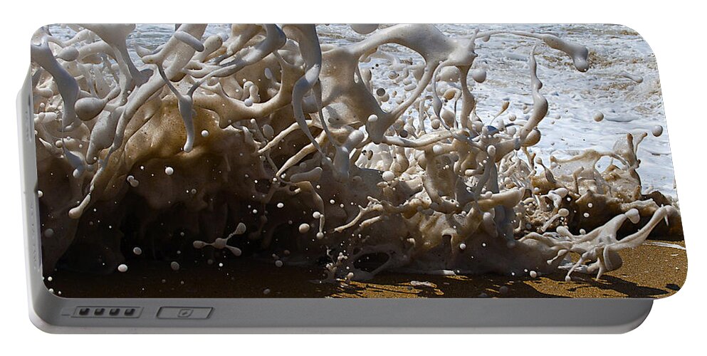 Surf Portable Battery Charger featuring the photograph Shorebreak - The Wedge by Joe Schofield