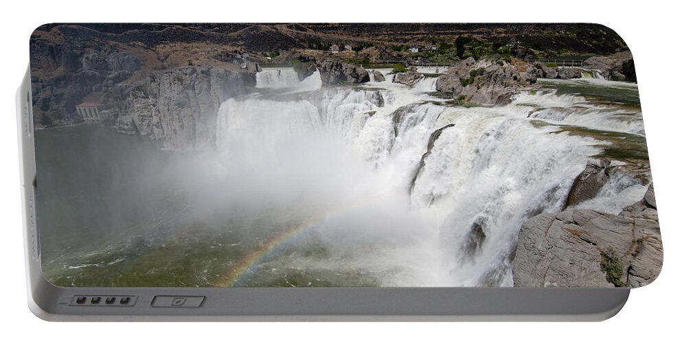 Nature Portable Battery Charger featuring the photograph Shoshone Falls Idaho by William H. Mullins