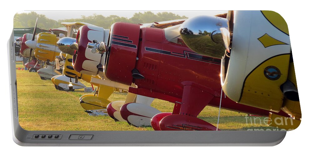 Planes Portable Battery Charger featuring the photograph Side by Side. Oshkosh 2012 by Ausra Huntington nee Paulauskaite