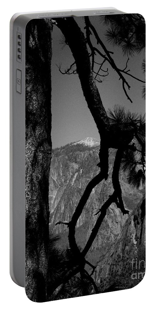 Sierra Nevada Portable Battery Charger featuring the photograph Sierra Nevada black and white by Mini Arora
