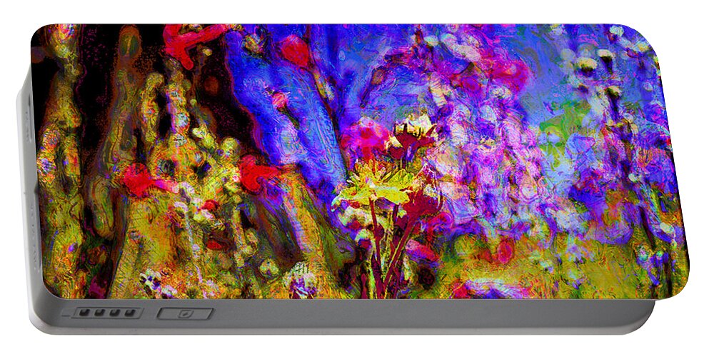  Spring Photographs Portable Battery Charger featuring the photograph Sierra Wild FLowers by Mayhem Mediums