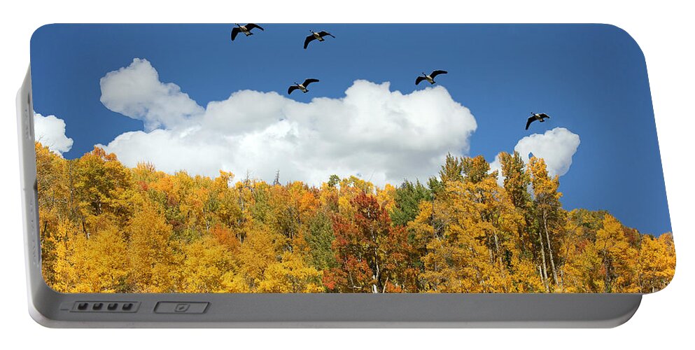 Colorado Portable Battery Charger featuring the photograph Signs of the Season by Bob Hislop