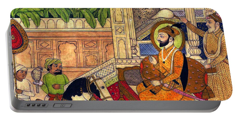 Sikh Portable Battery Charger featuring the photograph Sikh Guru by Munir Alawi