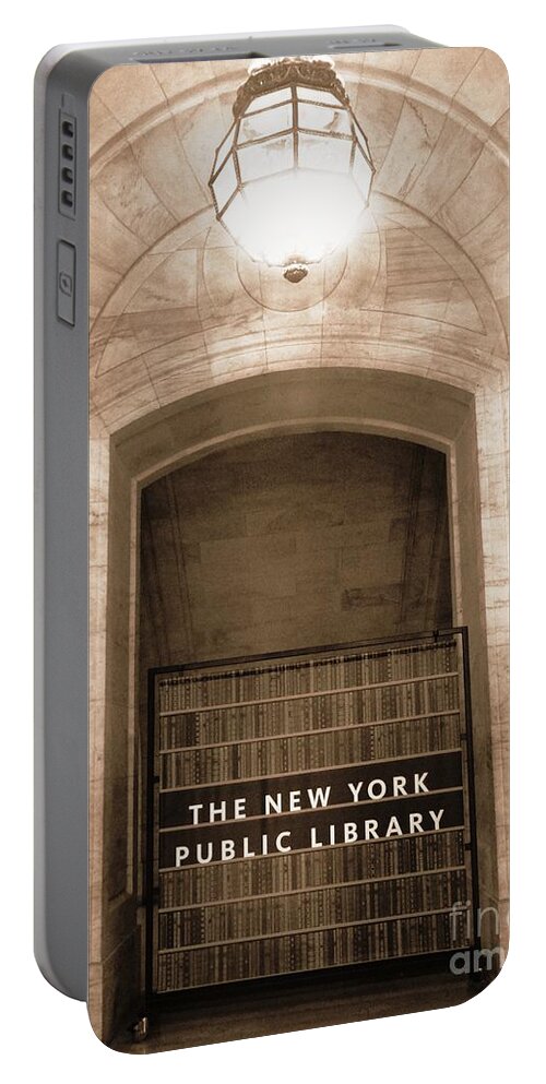 Architecture Portable Battery Charger featuring the photograph Gateway to Learning by Marguerita Tan