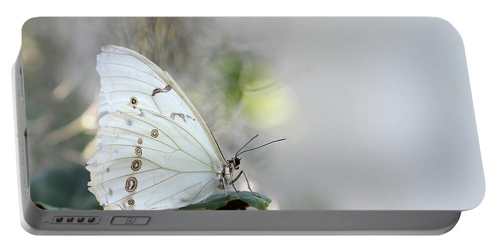 White Portable Battery Charger featuring the photograph Silent Beauty by Sabrina L Ryan