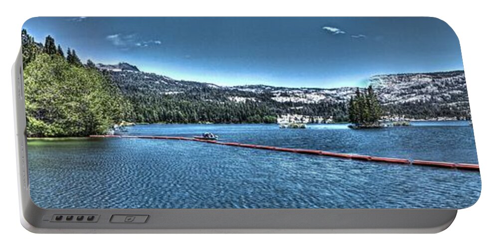 Lake Portable Battery Charger featuring the photograph Silver Lake by SC Heffner
