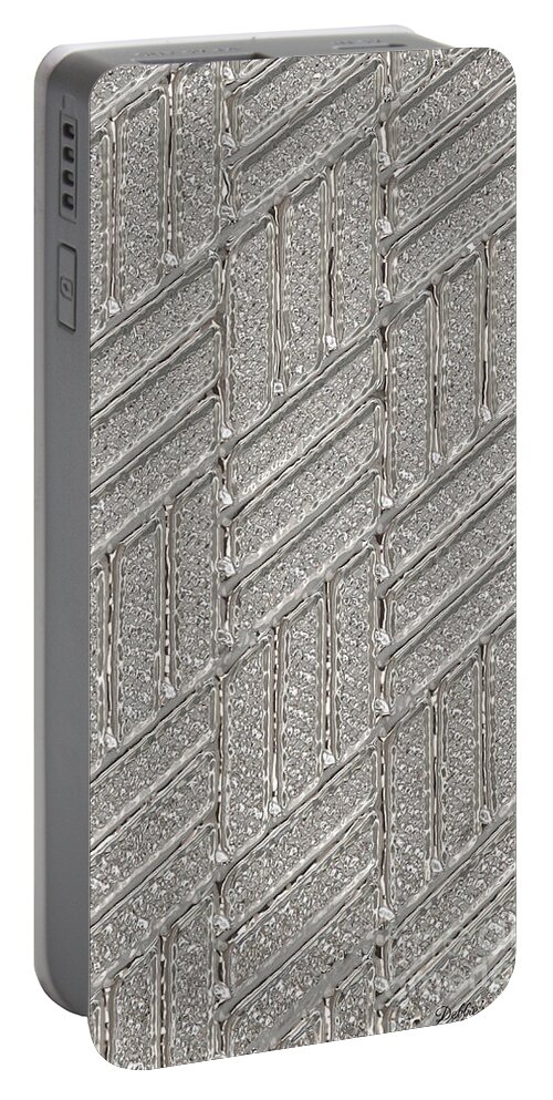 Iphone Case Portable Battery Charger featuring the photograph Silver patterns Iphone case by Debbie Portwood