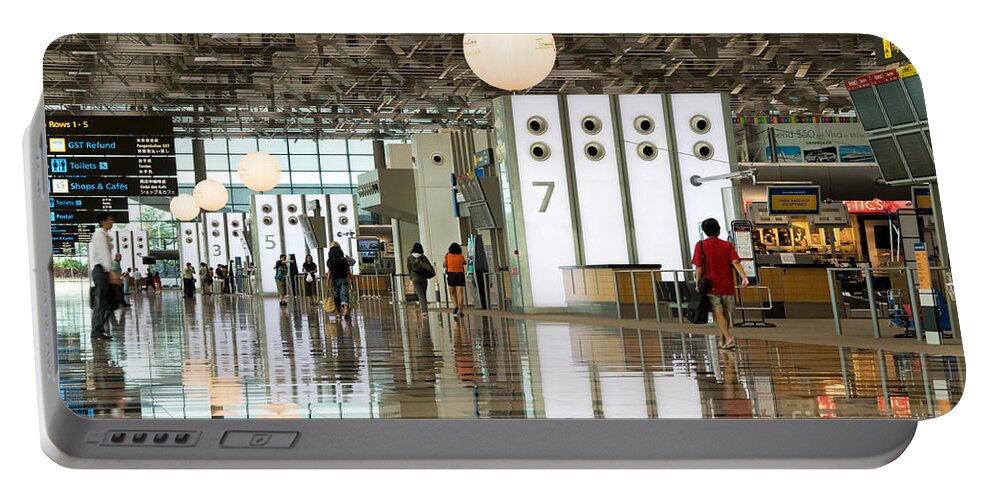 Singapore Portable Battery Charger featuring the photograph Singapore Changi Airport 02 by Rick Piper Photography