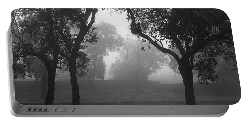 Fog Portable Battery Charger featuring the photograph SKC 0063 Atmospheric Bliss by Sunil Kapadia