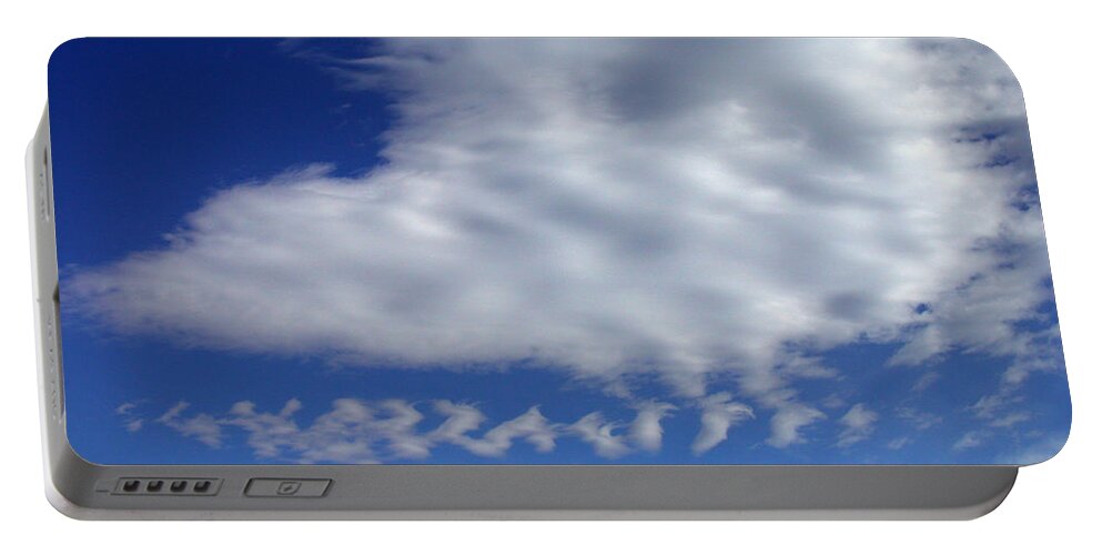 Sleep Portable Battery Charger featuring the photograph Sleepy Clouds by Shane Bechler