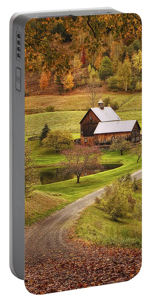 Sleepy Hollow Farm Portable Battery Charger featuring the photograph Sleepy Hollow Farm by Priscilla Burgers