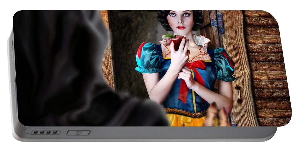 Snow White Portable Battery Charger featuring the photograph Snow White by Alessandro Della Pietra