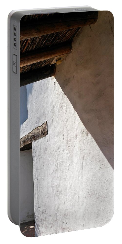 Solano Mission Portable Battery Charger featuring the photograph Solano Mission Doorway by Michele Myers